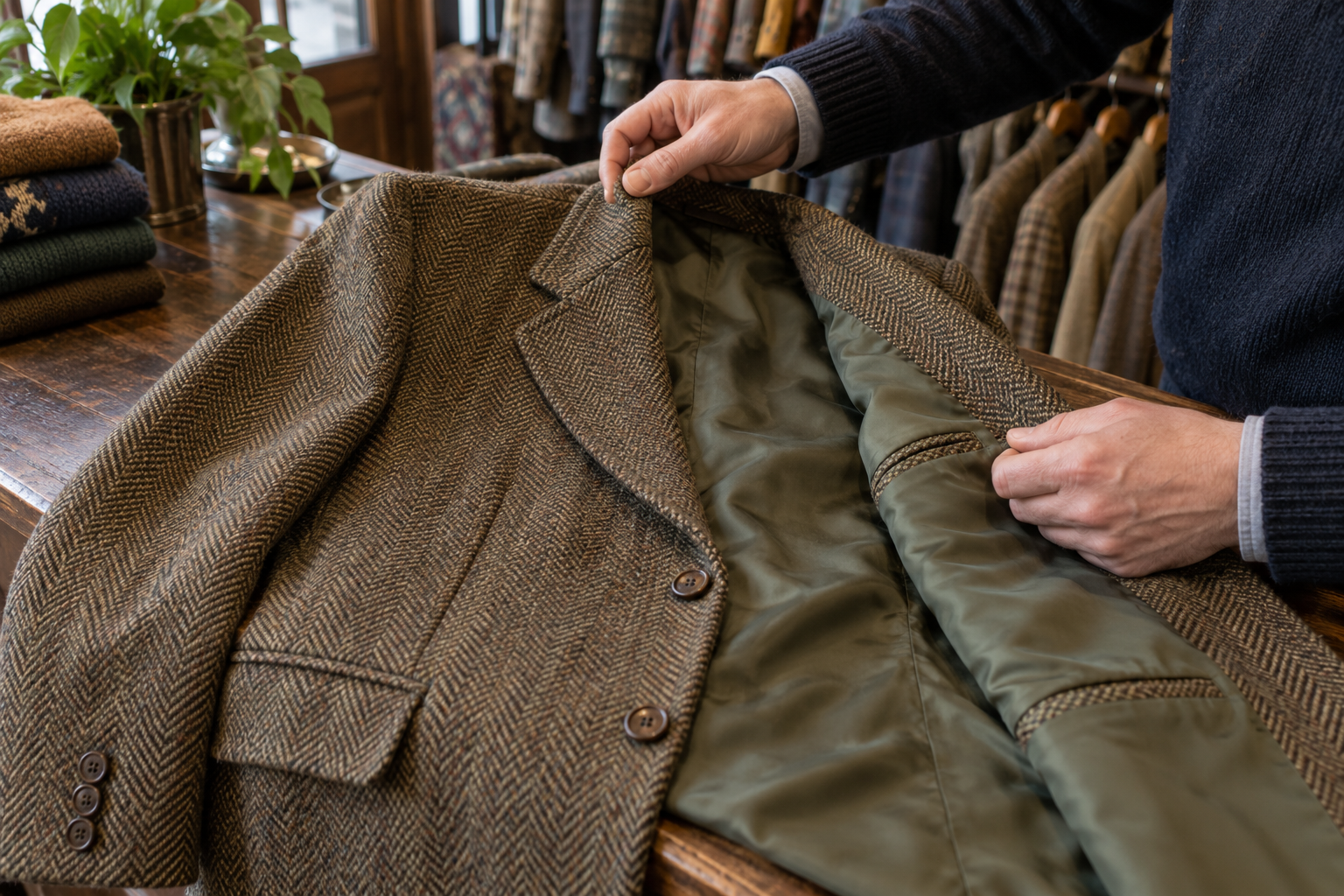 Collection of quality vintage British jackets and coats